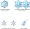 Snowflakes Balloon Garland Arch Kit Princess Winter Birthday Party Supplies Wonderland Girl Baby Party Decoration
